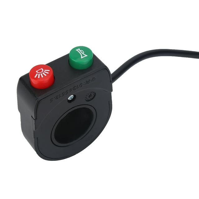 Cuerno interruptor de los faros Ecomeon Para motocicleta manubrio negro