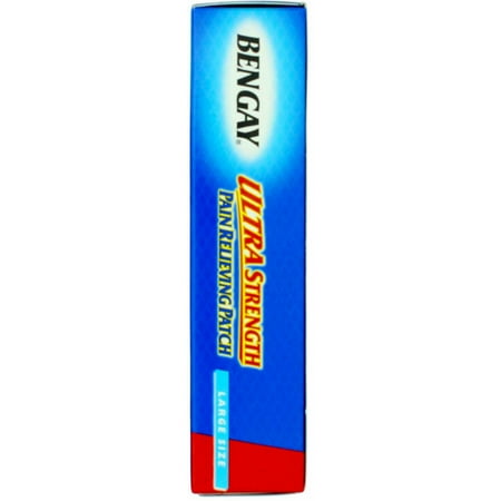 BENGAY Ultra Strength Pain Relieving Patches Large Size 4 Each (Pack of 4)