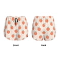 thumbnail image 5 of Lsque Orange Peach Printed Women's Running Shorts with Liner Pockets,Elastic Quick Dry Workout Athletic Gym Yoga Shorts,Womens High Waist Shorts-Large, 5 of 9