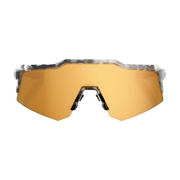 100 Percent SPEEDCRAFT XS Money Mike 3 Polished Black Tortoise with HiPER 24K Gold Mirror Lens