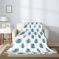 thumbnail image 2 of Sikiie Turtle Cozy Flannel Fleece Throw Blanket: Lightweight & Thick for All Seasons - Perfect for Women, Men, & Kids"80"x60", 2 of 6