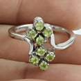thumbnail image 3 of Peridot Gemstone Ring, Pure 925k Sterling Silver Ring, Statement Ring, Natural Healing Gemstone Ring, Stackable Ring, Wedding Ring, Dainty Ring, Delicate Ring, Gift For Girls (peridot, 7), 3 of 5