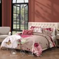 thumbnail image 4 of Bebejan Florence 5 Piece Comforter Set, King, Brown, 100% Cotton Sateen, Reversible, All Season, Cozy Comfort, 4 of 8