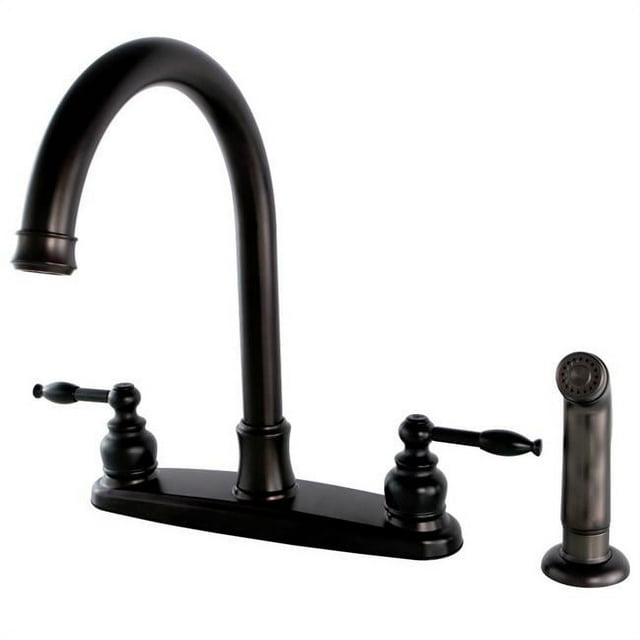 Kingston Brass FB7795KLSP Robinet de Cuisine 8 Pouces, Bronze Huilé