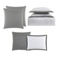 thumbnail image 3 of Truly Soft Everyday Hotel 7-Piece Full/Queen Duvet Set in White and Grey, Polyester , Adult, All Season, OEKO-TEX Certified, 3 of 6