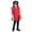 Red, variant on Kids Baby Boy Girl Windbreaker Lapel Double Breaste Outwear Solid Color Long Sleeve Mid-Long Coat (6-7 Years, Red)