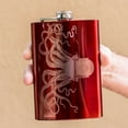 thumbnail image 3 of 8oz RED Steampunk Octopus Flask L1, 3 of 3