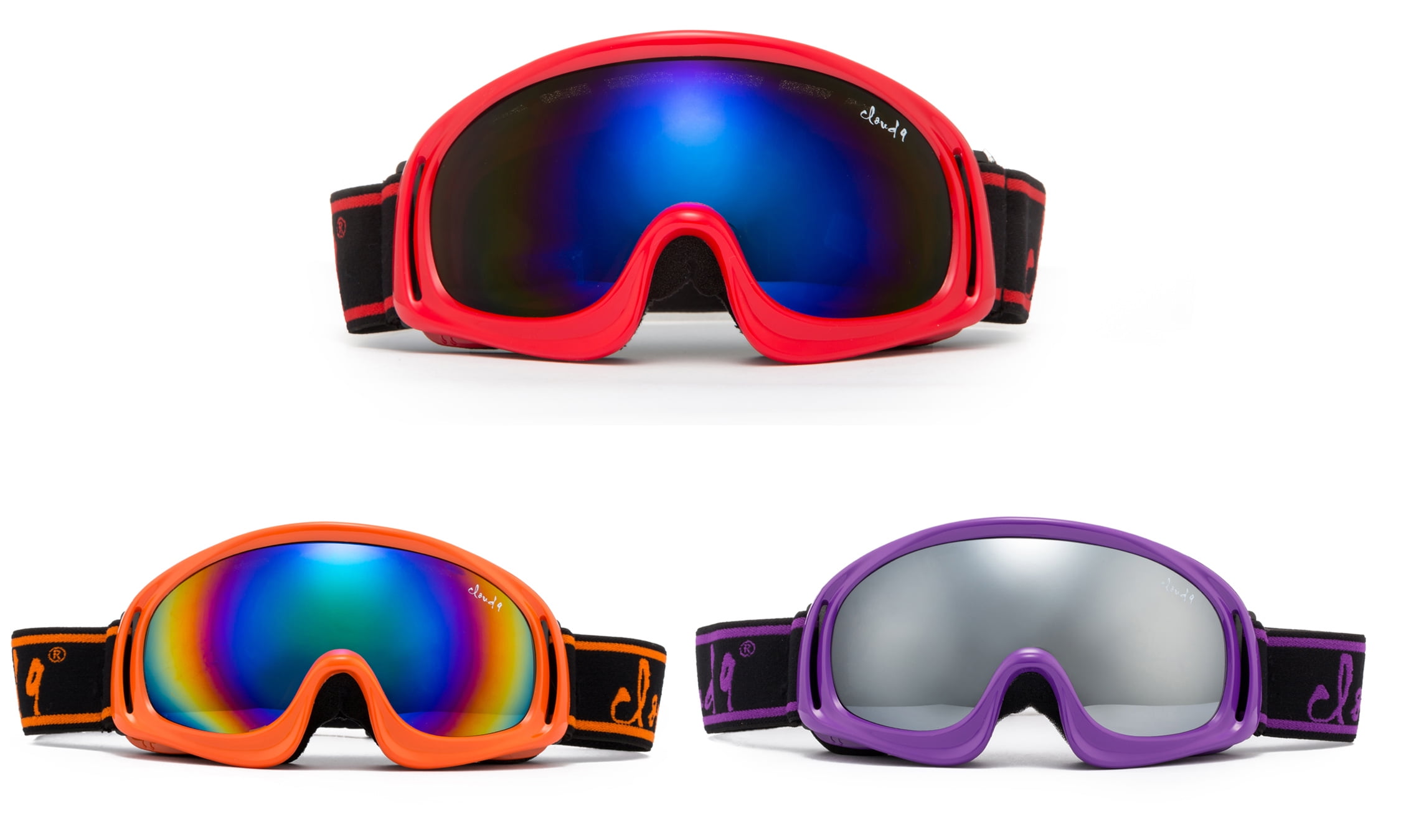 Cloud 9 Professional Kids Snow Goggles Anti-Fog Dual PC Lens UV400 Snowboarding Ski Goggles for Girl & Boy (1 Pair Only,... by