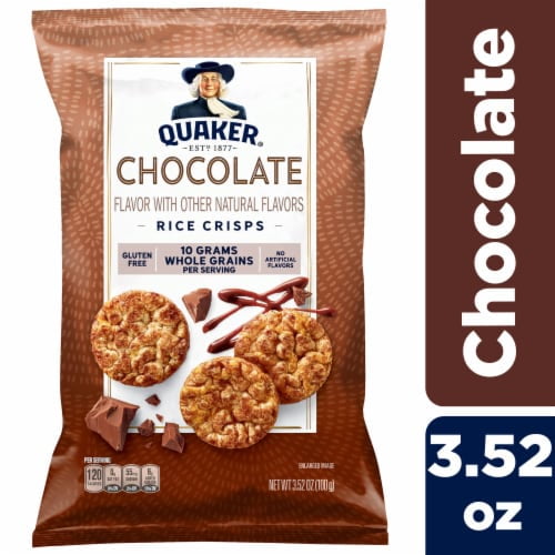 2X-Quaker Rice Cakes Chocolate Popped Snacks - 3.52 oz
