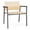 Natural Maple, variant on Avon Reception Waiting Oversize Chair HPL Seat Back / Charcoal Steel / Mahogany