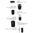 thumbnail image 4 of Juego de accesorios de baño de 6 piezas Accesorios de inodoro Contiene papelera y cepillo de dientes para inodoro, 4 of 5
