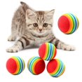 thumbnail image 1 of Dsseng Tennis Ball 10Pcs Pet Kitten Scratch Foam Training Ball Funny Interactive Toy, 1 of 8