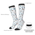 thumbnail image 5 of Picia Women Crew Soft Moisture-wicking Socks Undersea Animals Pattern Design Cotton Socks, One Size fit All, 5 of 9