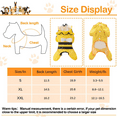 thumbnail image 6 of Dog Raincoat - Waterproof Dog Raincoat with Hooded Poncho and Reflective Strip, Lightweight Breathable Rain Poncho for Small Medium Large Dogs, Cute Bee Shape Pet Raincoat, 6 of 6