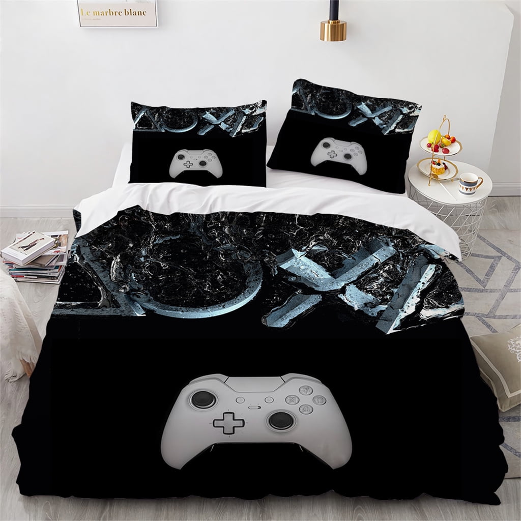 Gamer Bedding Set Full Size Kids Gaming Duvet Cover Set Boys Teens