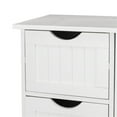 thumbnail image 4 of Sesslife Small Bathroom Floor Storage Cabinet, Free Standing Kitchen Cupboard Wooden Cabinet with 1 Door, White, 4 of 6