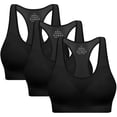 thumbnail image 1 of Sujetador deportivo BHRIWRPY Racerback con almohadillas de alto impacto para mujer, 1 of 5