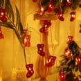 thumbnail image 5 of LED Christmas Stocking String Lights - Iron Art Red Festive Lights for Home, Garden & Fence, Decorative Lighting for Holiday Parties, Warm Glow to Indoor/Outdoor Spaces, Durable & Easy to Hang,Red, 5 of 9