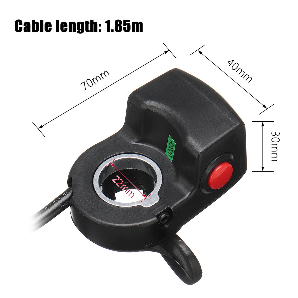 48V Twist Throttle Thumb LED Cruise Control For Ebike Electric Bike