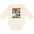 thumbnail image 3 of Inktastic Party at My Crib 2 A.m. Bring Bottle Baby Humor Boys or Girls Long Sleeve Baby Bodysuit, 3 of 5