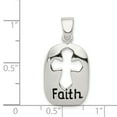 thumbnail image 2 of Sterling Silver Polished Faith Pendant, 2 of 2
