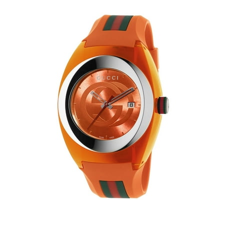 - Brand New Gucci SYNC XXL Mens Stainless Steel Watch with Rubber Strap