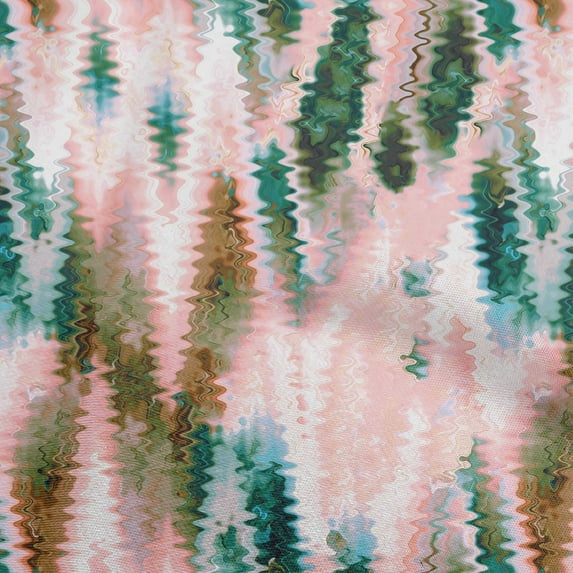 oneOone Cotton Jersey Rose Pink Fabric Abstract Glitch Effect Sewing Craft Projects Fabric Prints By Yard 58 Inch Wide