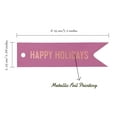thumbnail image 5 of Inkdotpot Pack Of 50 Real Rose Gold Foil Paper Tags Happy Holiday Favor Hang Tags, 5 of 6
