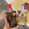 thumbnail image 1 of Vaso de plástico sencillo de gran valor estético, bonito y pequeño, portátil, para estudiantes, con ventosa, práctico vaso para parejas, 1 of 1