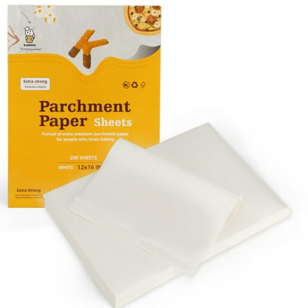 

Katbite 200PCS 12x16 In Heavy Duty Flat Parchment Paper Sheets White