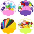 thumbnail image 2 of DIY Art Craft Materials Supplies, Rich Content Children's Craft Set Colourful Buttons  for Birthday, 2 of 7