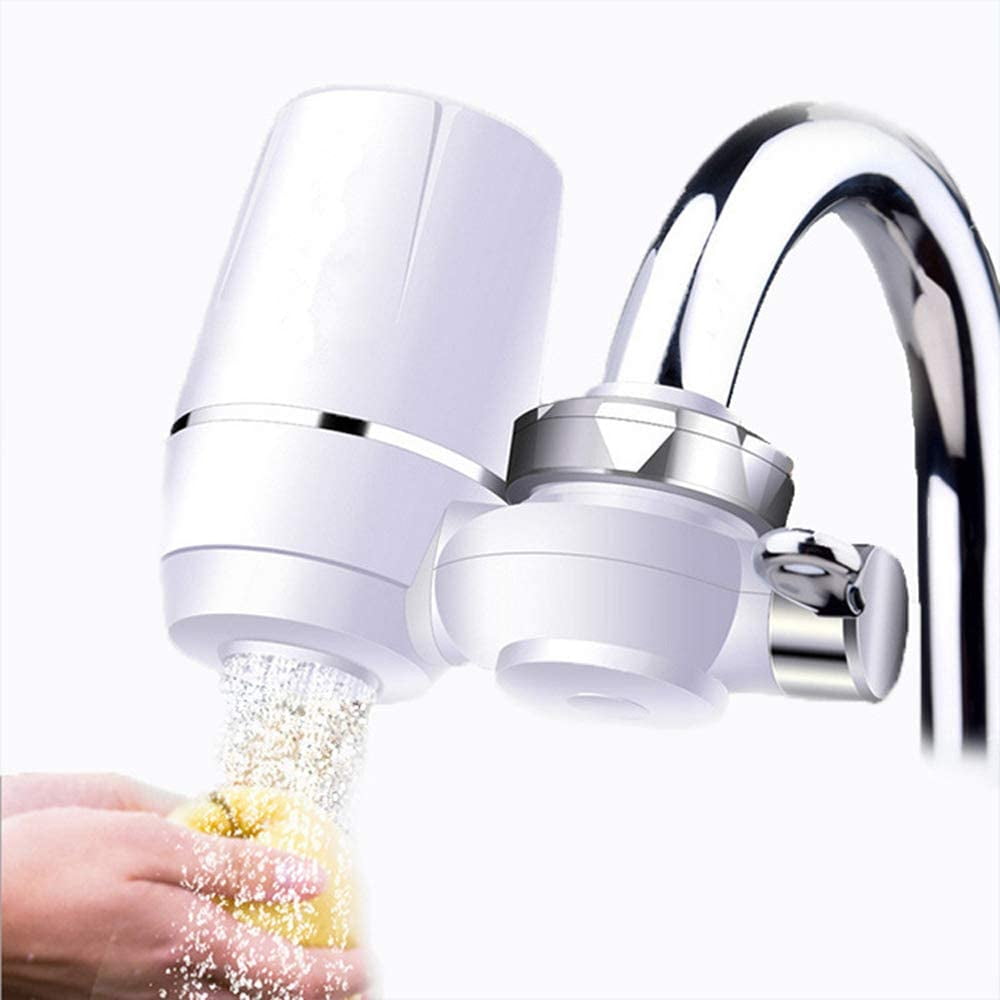 8-Layer Kitchen Tap Faucet Water Filter Purifier Washable Ceramic Percolator