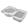 thumbnail image 2 of Opvise Leak-Proof Double-Layer Disposable Sauce Box, Food-Grade Plastic Microwave/Dishwasher Safe Containers for Snacks, Condiments, Travel & Meal Prep (10/15/20/30/50/100-Pack), 2 of 8