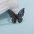 thumbnail image 3 of Crystal Butterfly Ring Cubic Zirconia Open Adjustable Bow-Knot Knuckle Ring, 3 of 6