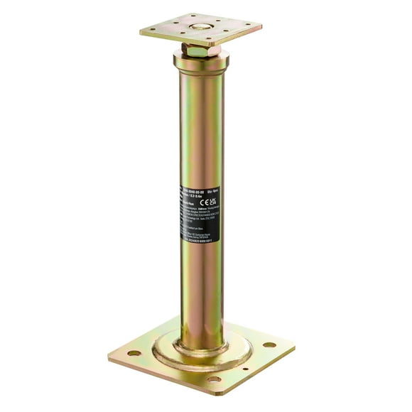 KFFKFF Home Leveling Jacks, Set of 4, Adjustable 11.6"-16" Height, Each Supports up to 2200 lbs, Basement Support Posts, Galvanized Extendable Jacks for Temporary Use