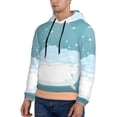 thumbnail image 3 of Haiem Bathtub with Soap Bubbles Patterned Men's Hoodie with Kangaroo Pocket - Ideal Pullover Sweatshirt for Daily Wear, Travel, and Home-, 3 of 7