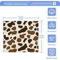 thumbnail image 4 of Coolnut 6 Pack Cow Print Pure Cotton Washcloths 12 x 12 Inch Reusable Absorbent Soft Cotton Face Towels Fingertip Towels Set for Gym Towels,Hotel and Spa Wash cloth, 4 of 7