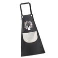 thumbnail image 3 of Wosthever Delantal impermeable de cocina para hombre y mujer, delantales de lino y algodón sin mangas de PVC, accesorios para hornear Herramientas y accesorios para hornear Normales Schwarz und Grau, 3 of 6