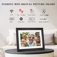 thumbnail image 6 of Upgrade 10.1" 32GB Digital Picture Frame,Wifi Smart Photo Frame,1280*800 HD IPS Touch Screen,Easy Share Photos Videos via Frameo App from Anywhere,Perfect for Gift,Black, 6 of 11