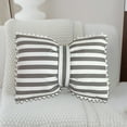 thumbnail image 4 of Decorative Throw Pillow Soft Bow Pillow Decorative Throw Cushion Stripes Throw Pillow for Sofa Office Car, 4 of 6