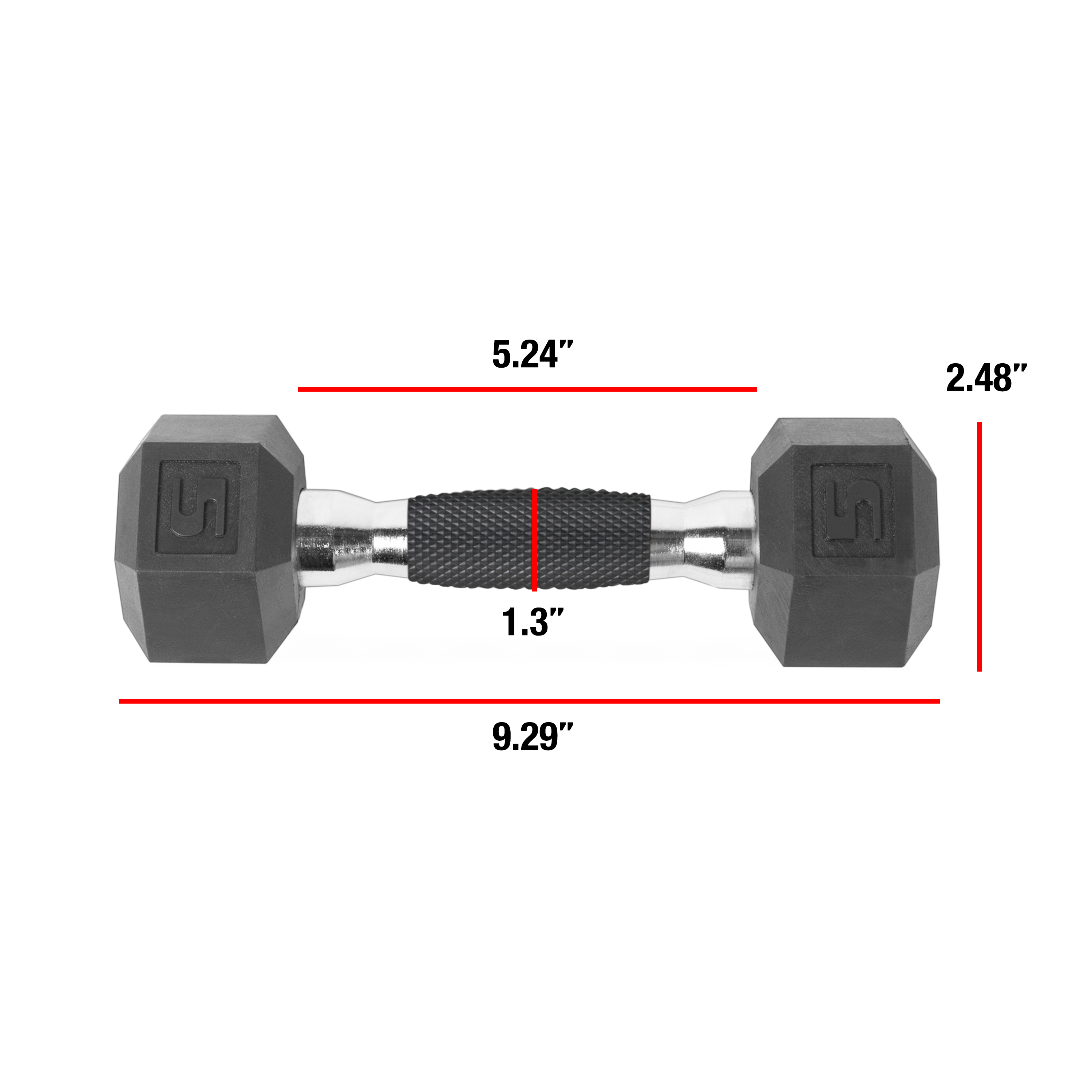 CAP Barbell Coated Dumbbells, Single, 5-50 Pounds - image 2 of 6