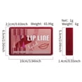 thumbnail image 3 of Lápiz labial mate para difuminar, maquillaje de labios oscuro, delineador de labios resistente al agua, no se adhiere fácilmente, lápiz labial giratorio en forma de vaso, 3 of 9