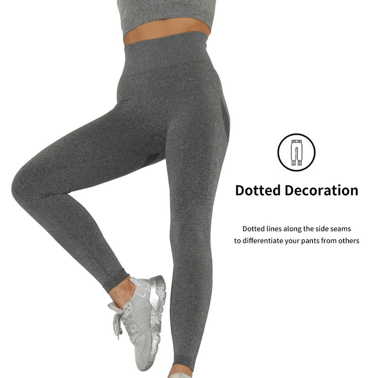 OUSITAID High Waisted Leggings for Women- 4 Colors - Athletic Tummy Control  Pants for Running Cycling Yoga Workout Soft Ankle-Length Opaque Slim with