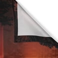 thumbnail image 3 of Ambesonne Nature Kitchen Curtains, Rural Fresh Dramatic View, 55"x39", Red Scarlet Vermilion, 3 of 3