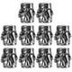 thumbnail image 3 of Colgante de cuentas de Paracord Jadeshay 10 piezas hebilla de metal para cuchillos, 3 of 14