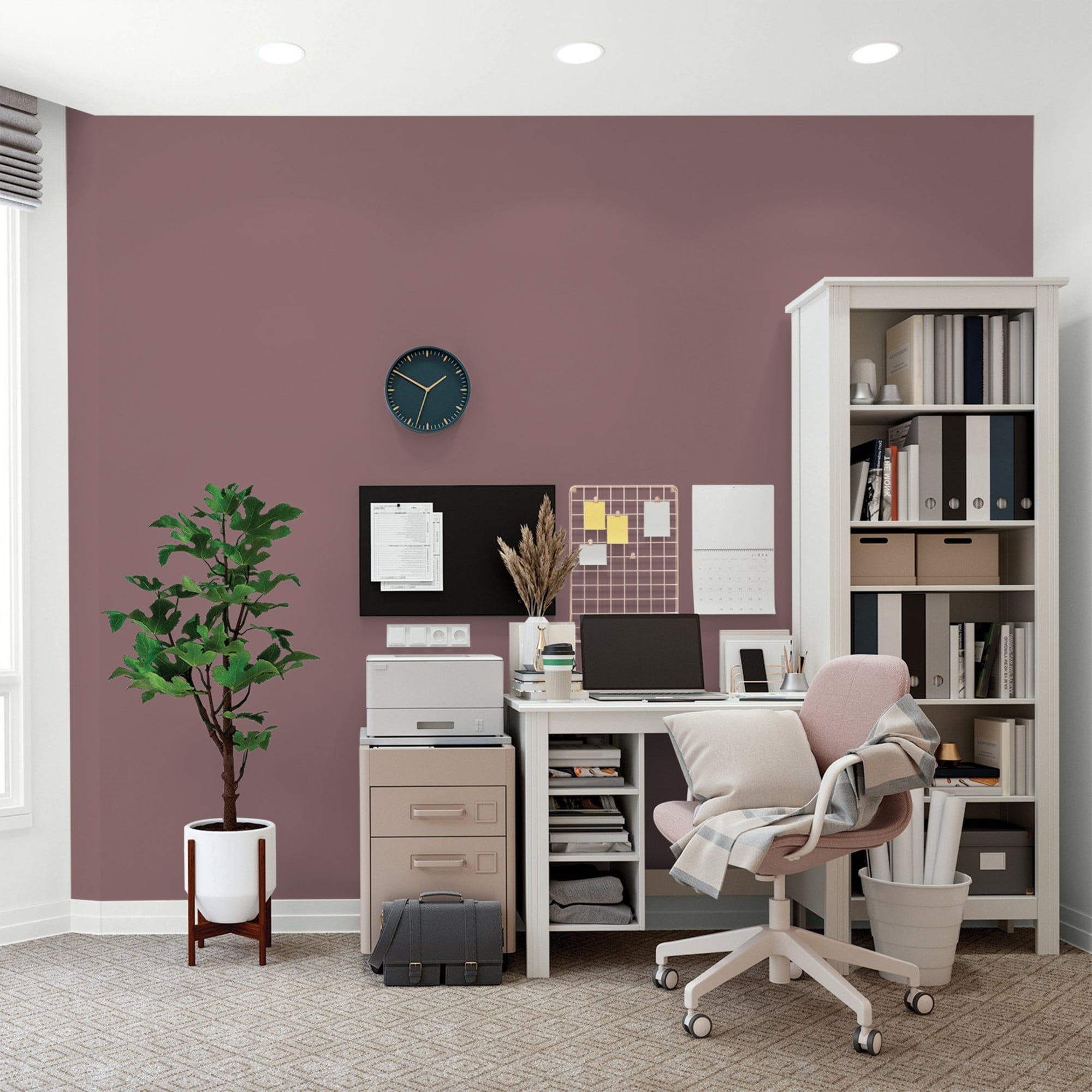Glidden HEP Chocolate Sparkle / Purple, Flat Interior Paint with Primer, 1 Quart