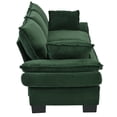 thumbnail image 5 of MidModern Couches 85.4 Inch Corduroy Upholstered Small Couch With 2 Throw Pillows Sofa For Living Room Bedroom, 5 of 9