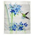 thumbnail image 1 of Betsy Drake TP808 Suspension Murale Extérieure Colibri & Fleurs Bleues 24 x 30 Po, 1 of 1