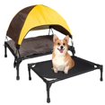 thumbnail image 2 of Outdoor Elevated Dog Bed Foldable Raised Pet Cot With Removable Canopy Shade Tent Breathable Dog Bed Carrying Bag For Camping ShopWise Round, 2 of 8