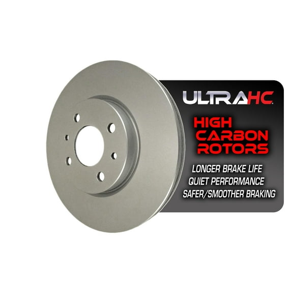 UltraHC Coated High Carbon Brake Rotor, Front UR003549, Fiat 500 2017-2012